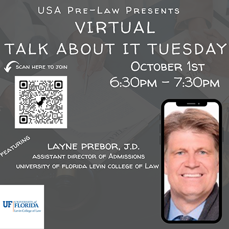 Virtual Talk about it Tuesday with Layne Prebor - text on page