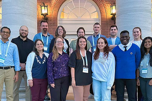 Principal investigators and trainees from multiple institutions attended the 2026 Clinical and Scientific Advances in Urinary Tract Infection (UTI) Conference in Nashville. Representing the University of South Alabama are Allyson Shea, Ph.D., front row, center; Sicily Hardy and Oluwagbenro Adesunloro.