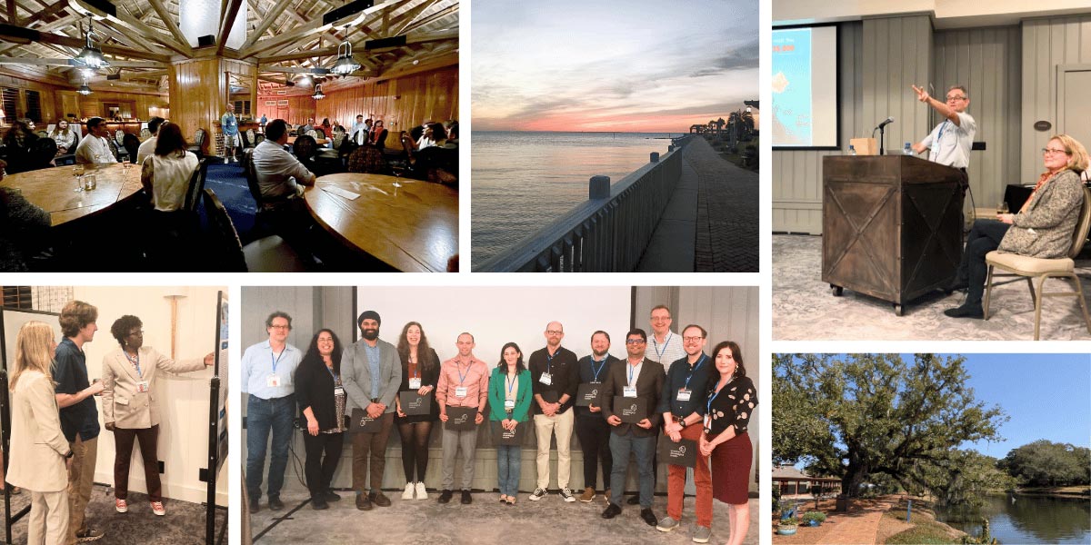 Collage of people at the symposium