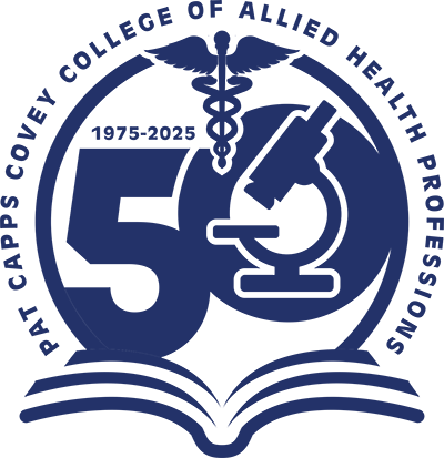 USA College of Allied Health 50th Anniversary logo 1973-2023