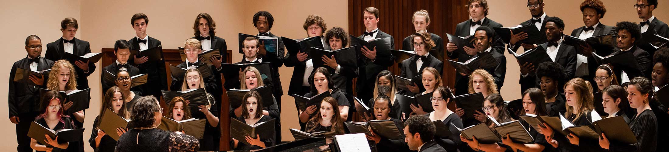 USA choir performing on stage.