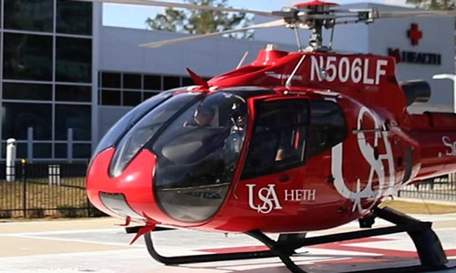 emergency medical helicopter