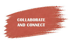 sunset orange collaborate and connect