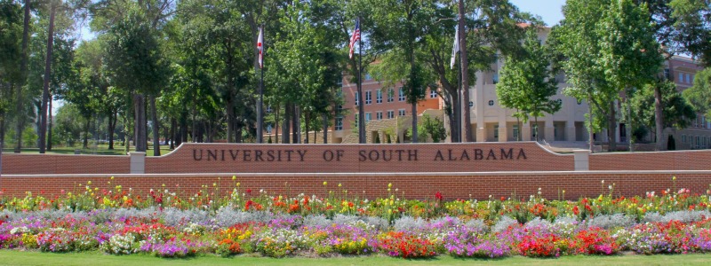 University of South Alabama Sign