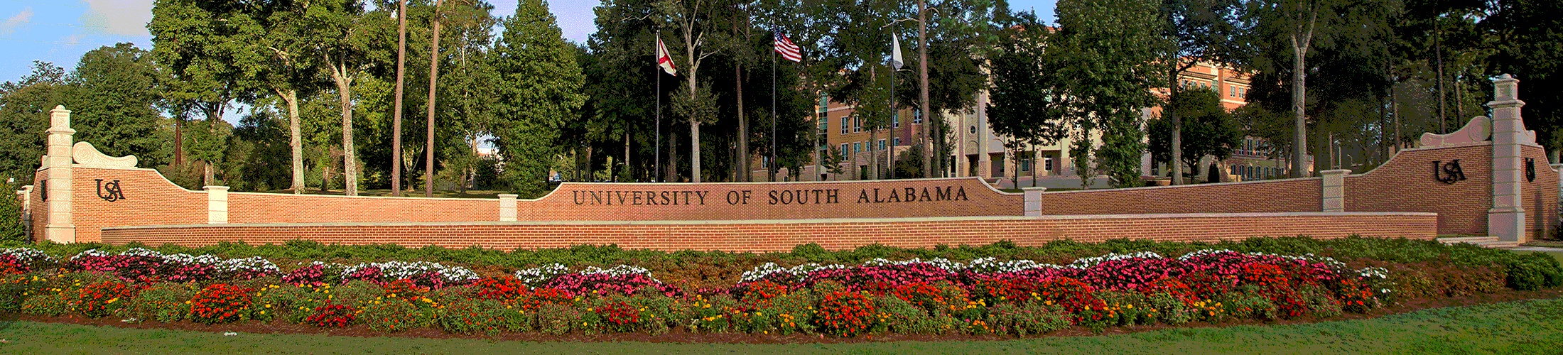 USA Street view showing sign.