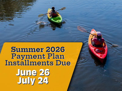Summer 2026 Payment Plan Installments Due June 26 and July 24