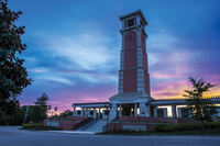 bell tower sunset