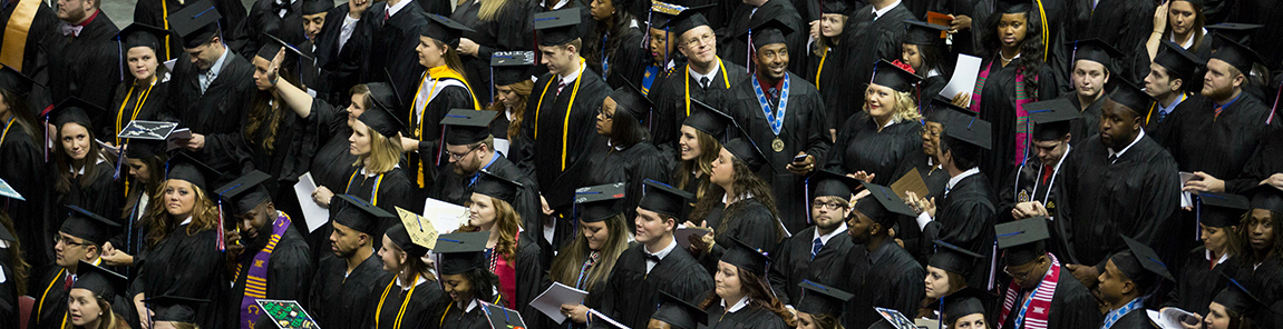Graduates at Commencement